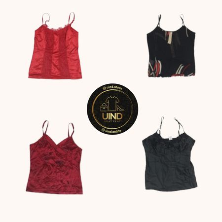 Y2K Romantic Goth Cami Tops