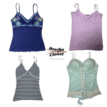 Y2K Soft Girl Cami Tops RC-032