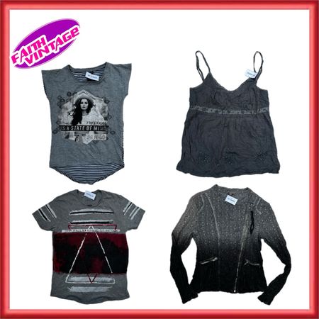 Bundle di Abito Top e Gonna Grigia Greca (FV-542)