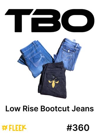 Low Rise Bootcut Jeans      #360