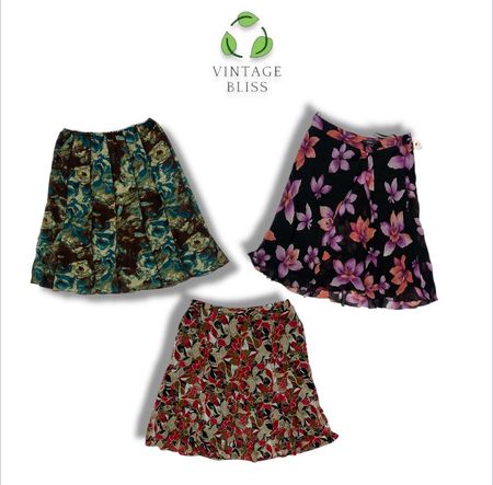 Y2K Poly Long Skirts