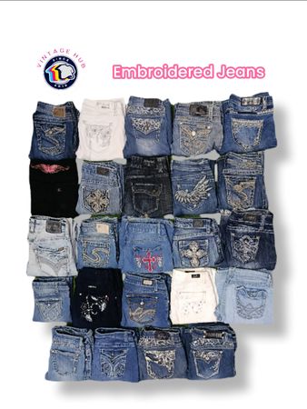 Embroidered Jeans