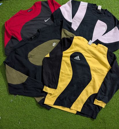 Upcycle Nike & Adidas sweatshirt