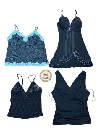 Y2K Black cami Tops 15 pcs At 488