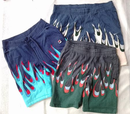 CR6467 Upcycle Flame Shorts