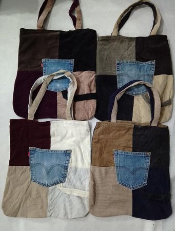 CR6475 Upcycle Levi’s Corduroy Bags