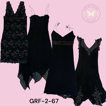 Everyday Black Poly Dress (GRF-2-67))