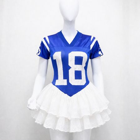 CR1274 Vestito Mini in Tulle Upcycled Varsity