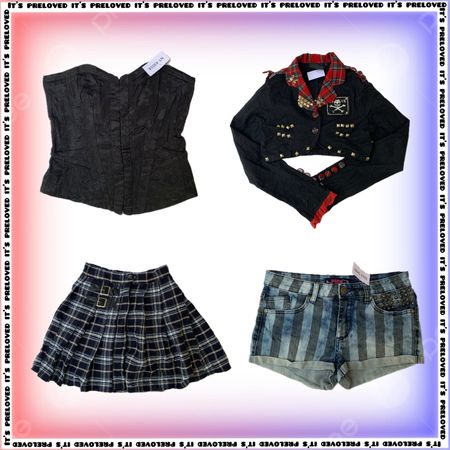 90s Underground Set - tops, dresses, skirts, (SS-1953)