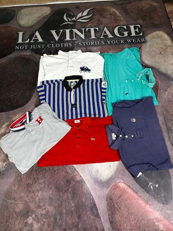 本物のスリムフィットポロ サインロゴ