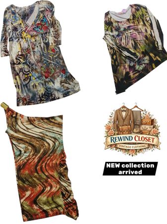 Vintage Y2K Abstract Swirl Print Mesh Top