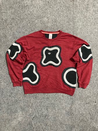 アップサイクル アディダス パッチワーク スウェットシャツ