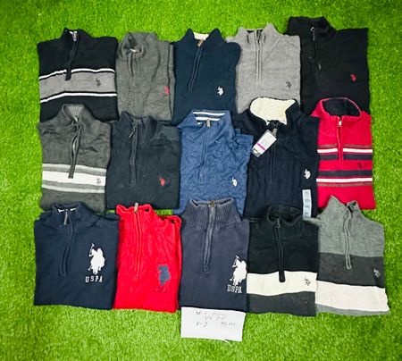 US polo Assn 1/4 zip 15 pieces