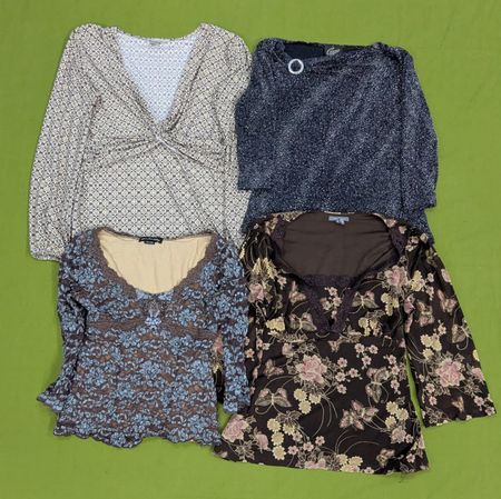 💥 RV2075 Y2K Long Sleeve Blouse