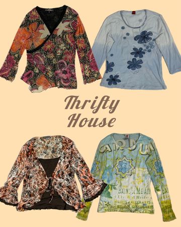 Blooming Bargains Y2k camisetas de manga larga(TH/199)