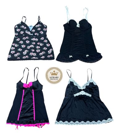 Y2K Hot selling Black Nighties 10 pcs At 501
