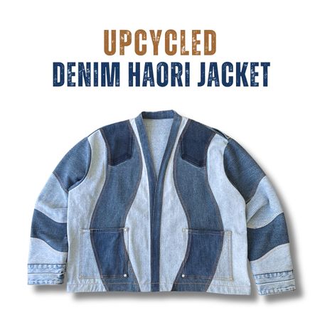 Upcycled Denim Haori Jacket - Moq 15