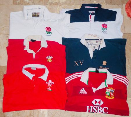 Mix vintage club rugby shirts bundle 44