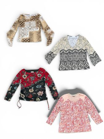 YV 227 Bluse mit vollem Ärmel 8P