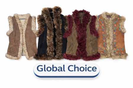 Premium Fur Trimmed Winter Waistcoat | Afghan Style