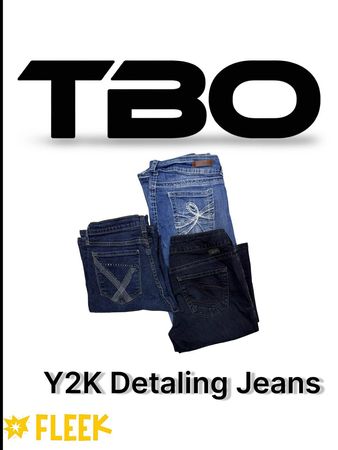 Y2k detailing jeans