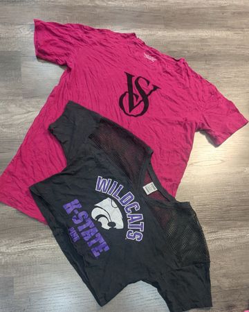 3661 - Pink, Victoria's secret pink Half Sleeves T-Shirts, Muscle Tank