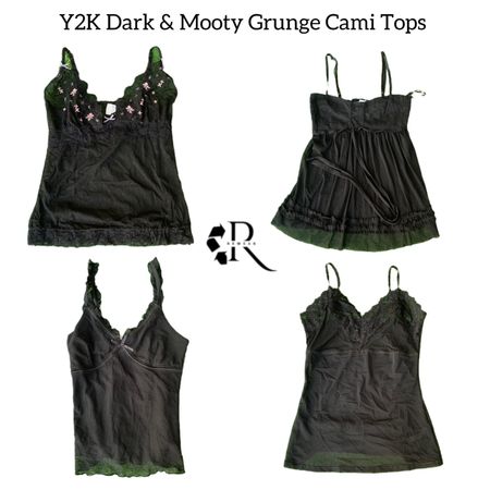 Y2K Dark & Mody Cami Tops Rw-1550