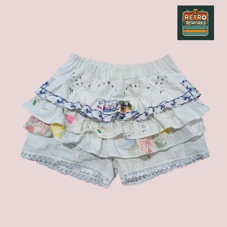 Upcycled Linen Bloomer Shorts