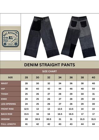 Upcycled Panelled Denim Trousers