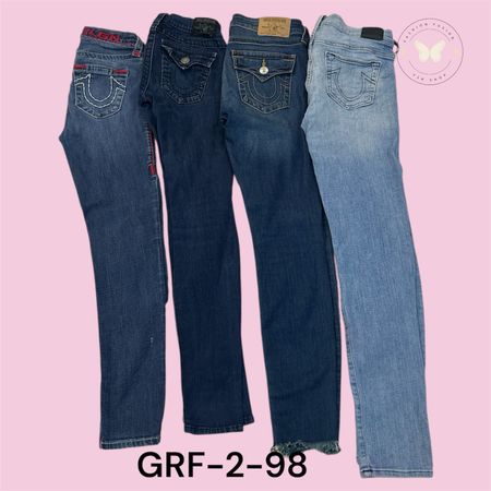 Jeans skinny Bootcut Feminino True Religion – Lavagem Indigo Clássica (GRF-2-98)