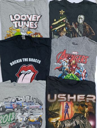 Printed T-Shirts 18Pcs (RV # 264)