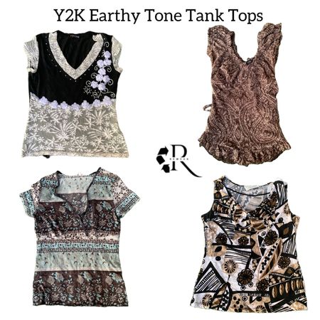 Y2K Earthy Tons Tank Tops RW-1551