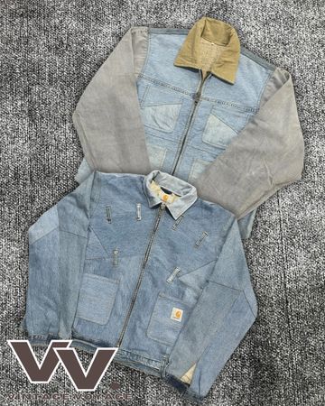 Jaquetas de denim upcycled Carhartt #11226