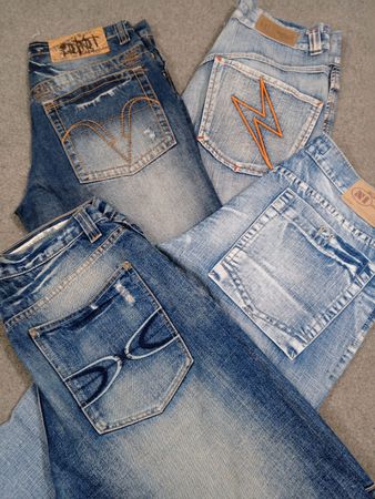 #245 Men Denim Baggy Jorts