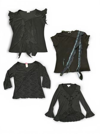 YV 234 Mix schwarze Bluse 8P