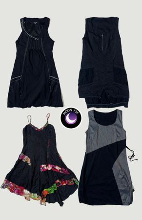Y2k Gothic Grunge Cargo Dresses