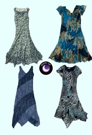 Y2k Fairy Core Flowy Printed Summer dresses ft BCBG