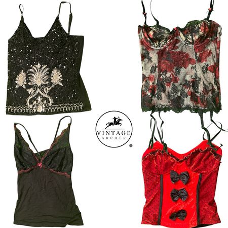 Y2K Hot Chick Cami Tops: 7 Pcs M-5