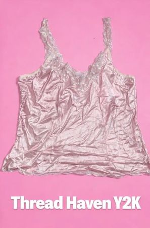 TH # 29 Y2K camisole Pipen Nick Sheer Net Top