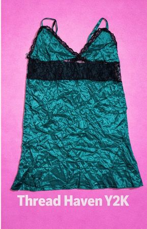 TH # 30 Y2K Camisola Vestito in Raso