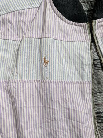 Upcycle polo RL Harrington jacket