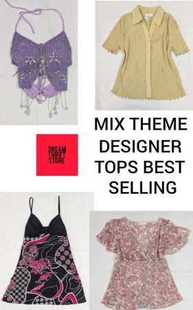 DESIGNER TOPS (BRANDS INCULOADED) Rene Mango,Linea dontella,etc