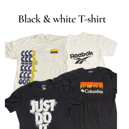 Mix brand black & white T-shirt