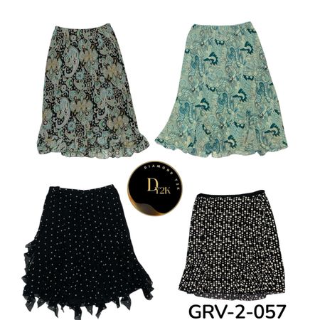 Y2K Poly Skirt Mix – Vintage 2000s Aesthetic Collection (GRV-2-057)