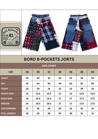 Upcycled Boro Patchwork Jorts