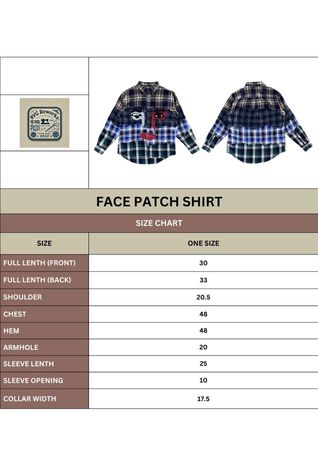 Upcycled Patchwork Face Flannel Shirt