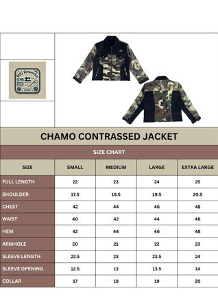 Upcycled Camo Contrast Jacket