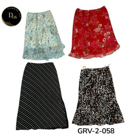 Vintage Y2K Poly Skirts Mix – Trendy 2000s Styles (GRV-2-058)