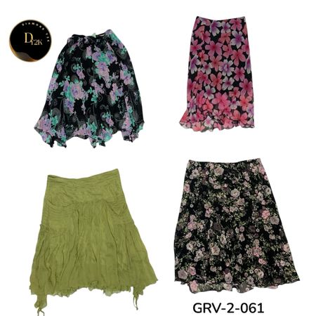 Authentic Y2K Poly Skirt Mix – Cute & Trendy Styles (GRV-2-061)