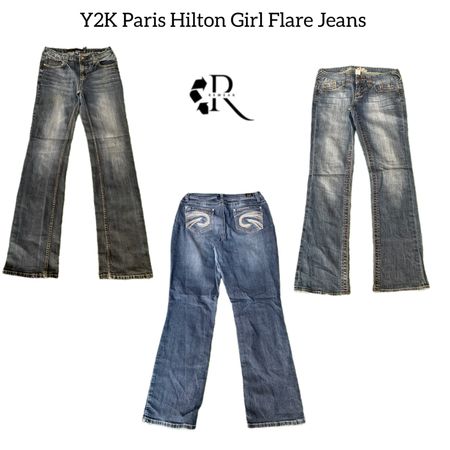 Y2K Paris Hilton Girl flare Jeans RW-1559